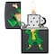 Zippo 2022 Zippo Dabbing Leprechaun, Black Matte, Color Image,  ZIP-49124 - alternate 3